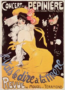 Plakat for Concert de la Pepiniere, 1902